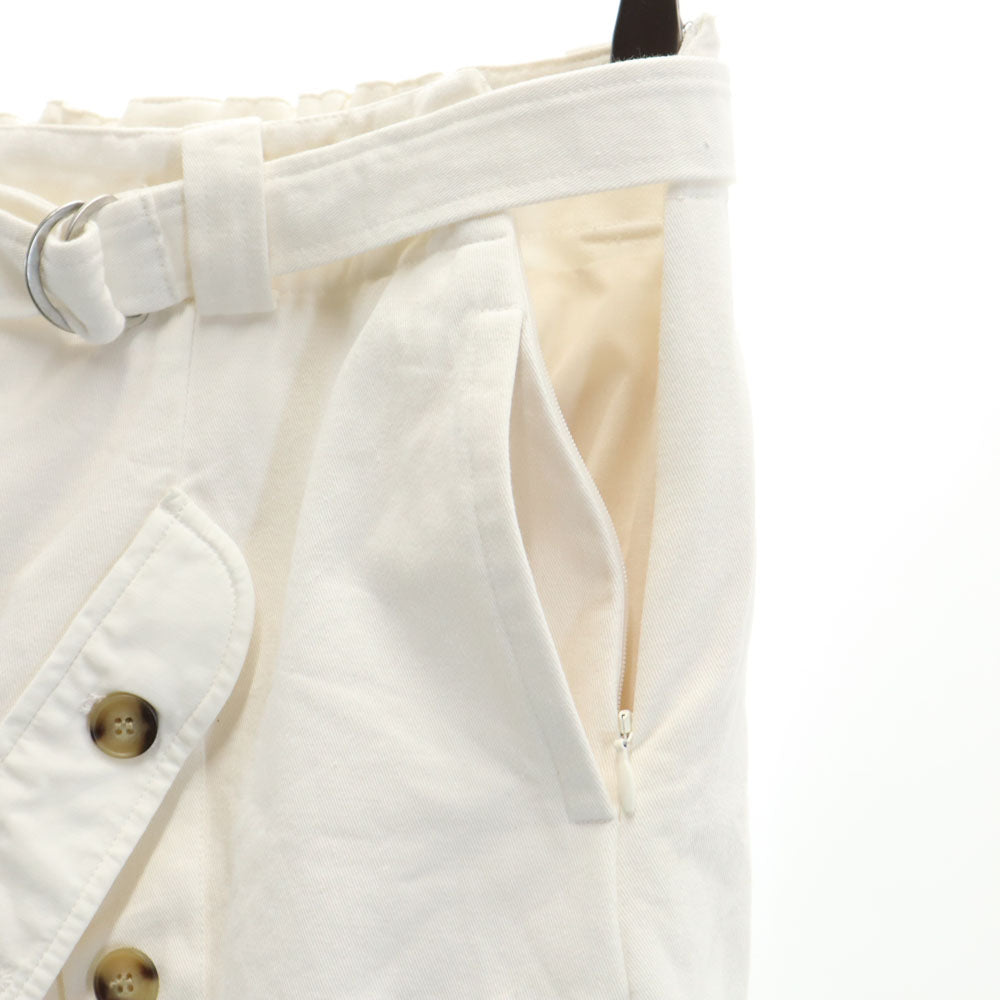 アメリ ショートパンツ M オフホワイト AMERI UNDRESSED MEDITTERA LINE キュロット レディース