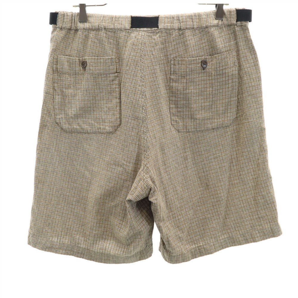 ヘリーハンセン チェック柄 ハーフパンツ XL ブラウン HELLY HANSEN メンズ