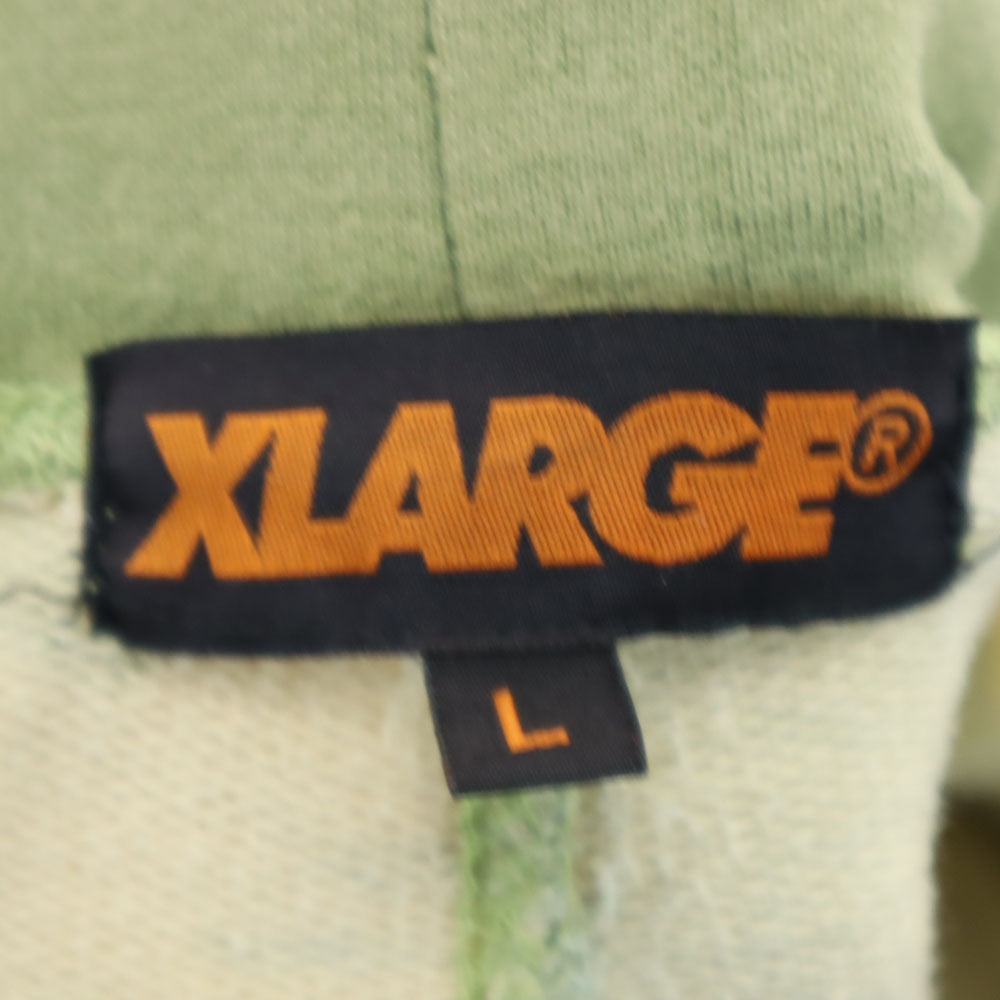 エクストララージ カモフラ柄 スウェット ハーフパンツ L グリーン系 XLARGE 迷彩 ショート メンズ
