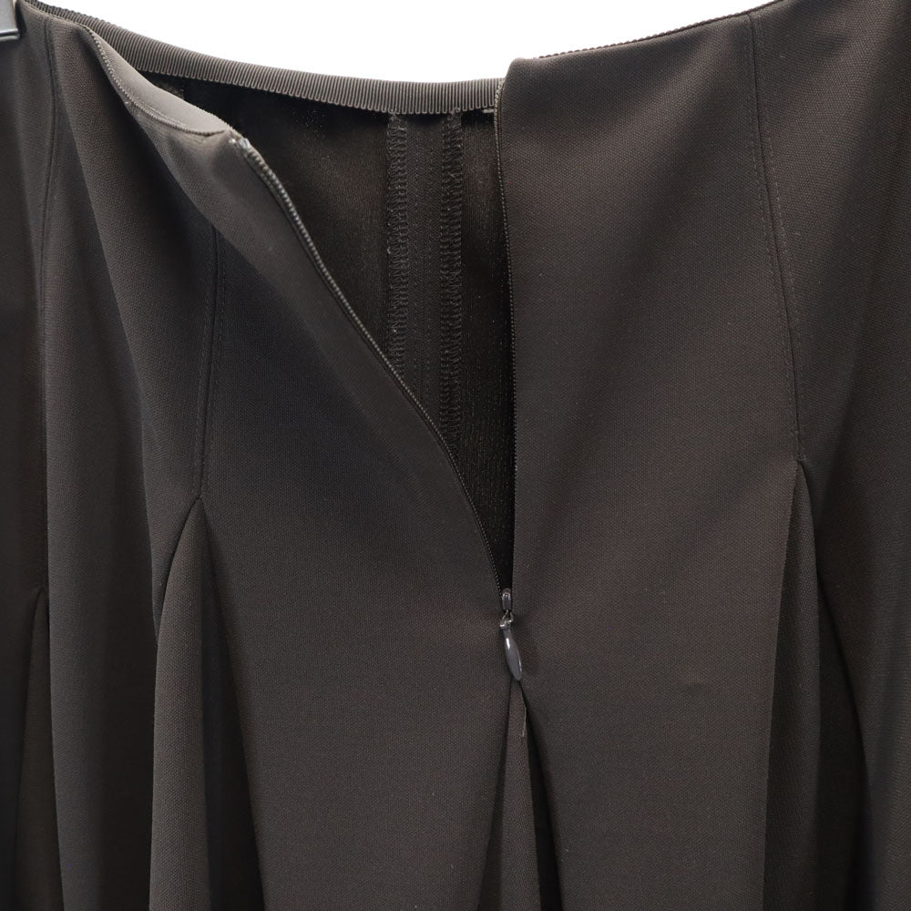 FOXEY NEW YORK フォクシーニューヨーク 日本製 ミディ丈 フレアスカート 40 ブラウン ボンディング加工 レディース