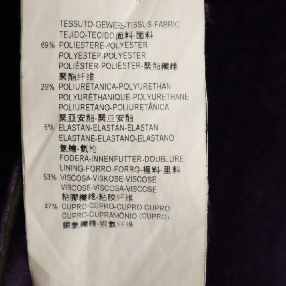 エンポリオアルマーニ イタリア製 ベルベット調 ミニスカート 38 パープル Emporio Armani ベロア レディース