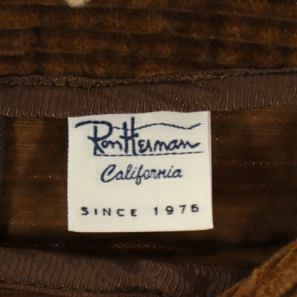 Ron Herman ロンハーマン ミニ丈 コーデュロイ タイトスカート XS ブラウン レディース