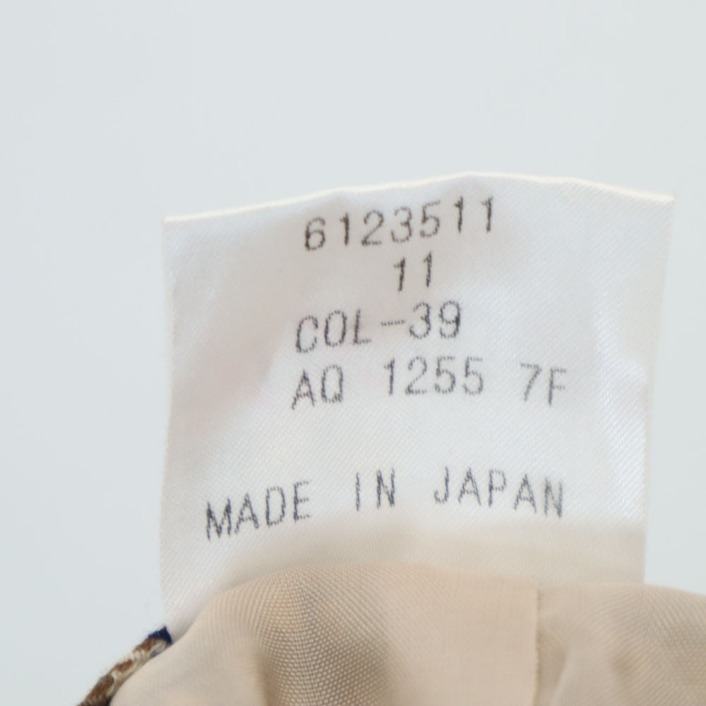 Aquascutum アクアスキュータム 日本製 ウールブレンド チェック柄 ラップ ショートパンツ ブラウン系 レディース