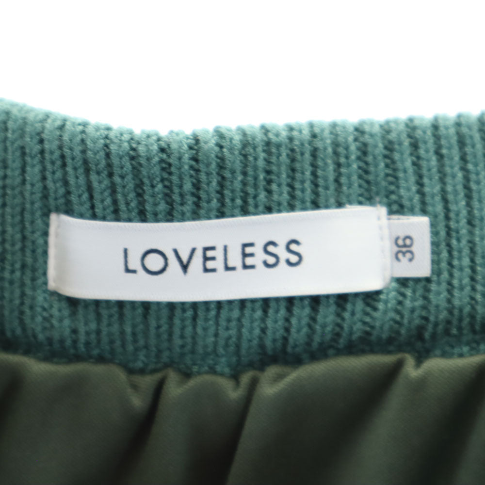 LOVELESS ラブレス ニット ロングスカート 36 グリーン系 レディース