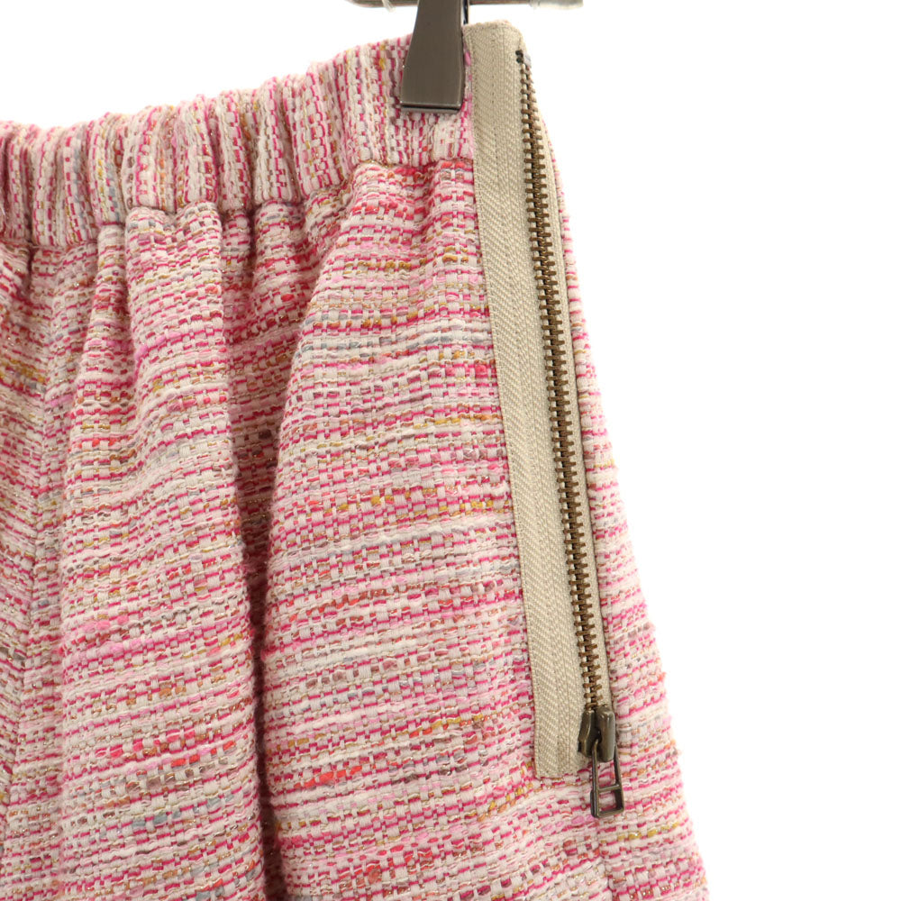 LANVIN en Bleu ランバンオンブルー 日本製 ツイード ショートパンツ 36 ピンク系 レディース