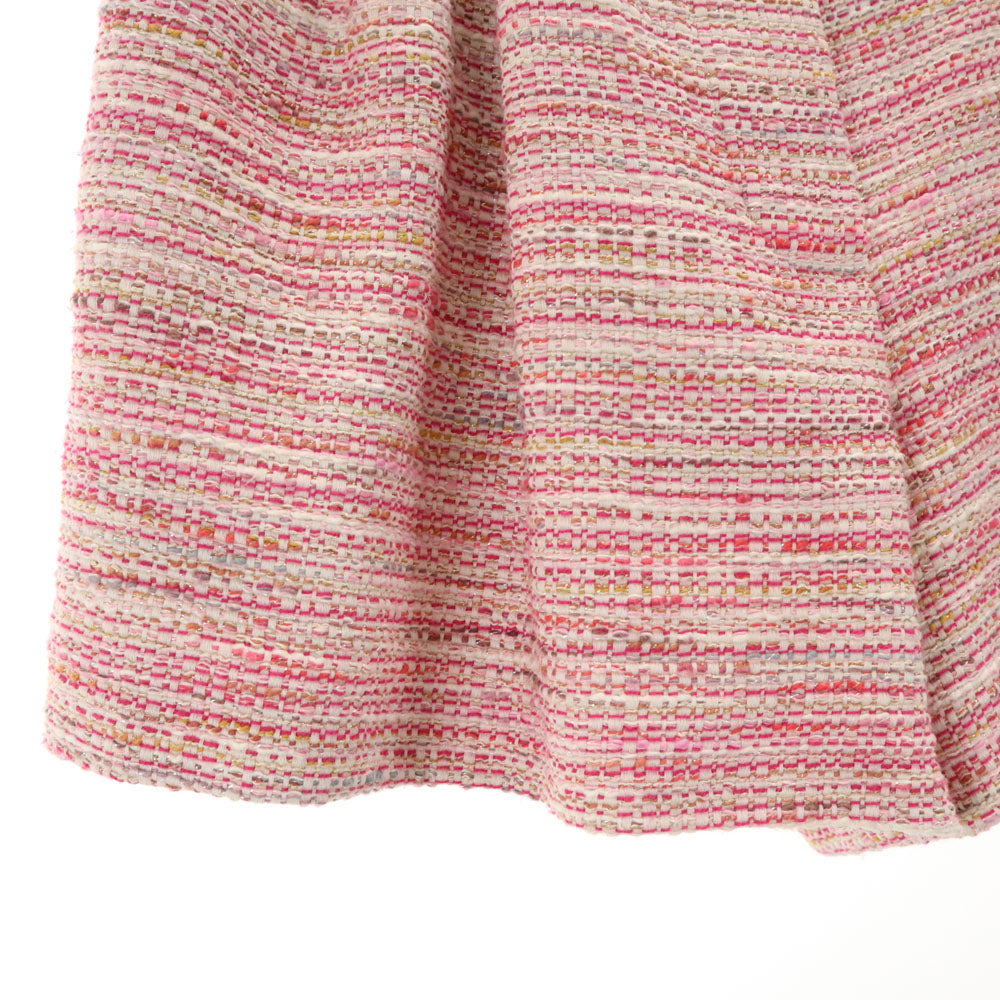 LANVIN en Bleu ランバンオンブルー 日本製 ツイード ショートパンツ 36 ピンク系 レディース