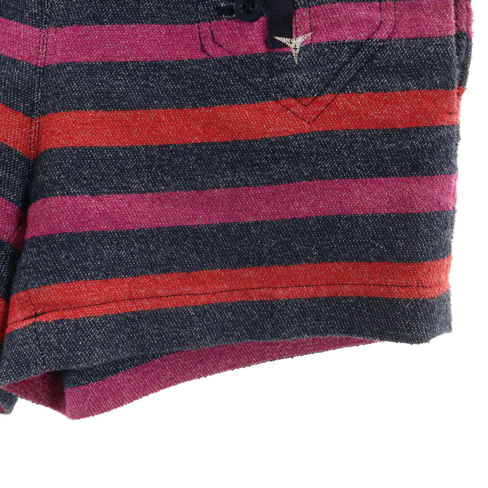 sacai luck サカイラック 日本製 ボーダー柄 ショートパンツ 1 ネイビー 他 レディース