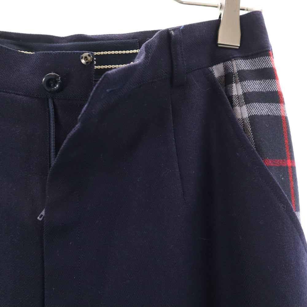 Burberrys バーバリーズ 90s ウール オールド ハーフパンツ L ネイビー レディース