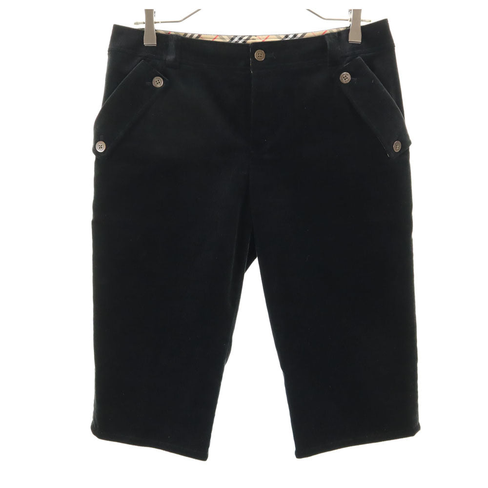 BURBERRY GOLF バーバリーゴルフ コーデュロイ ハーフパンツ 11 ブラック レディース