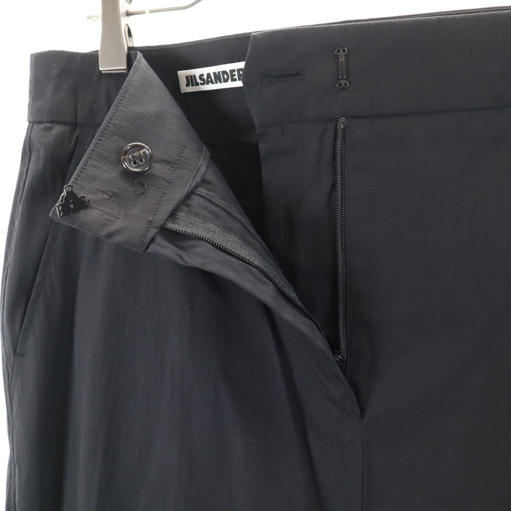 ジルサンダー イタリア製 ロングスカート 38 チャコールグレー JIL SANDER レディース