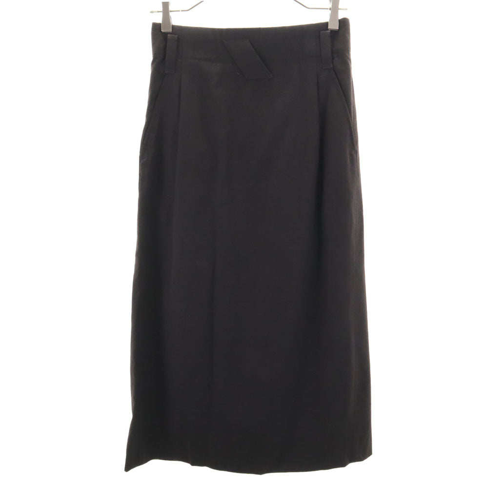 ISSEY MIYAKE イッセイミヤケ 80s 日本製 ヴィンテージ 筆タグ ロングスカート M ダークブラウン レディース