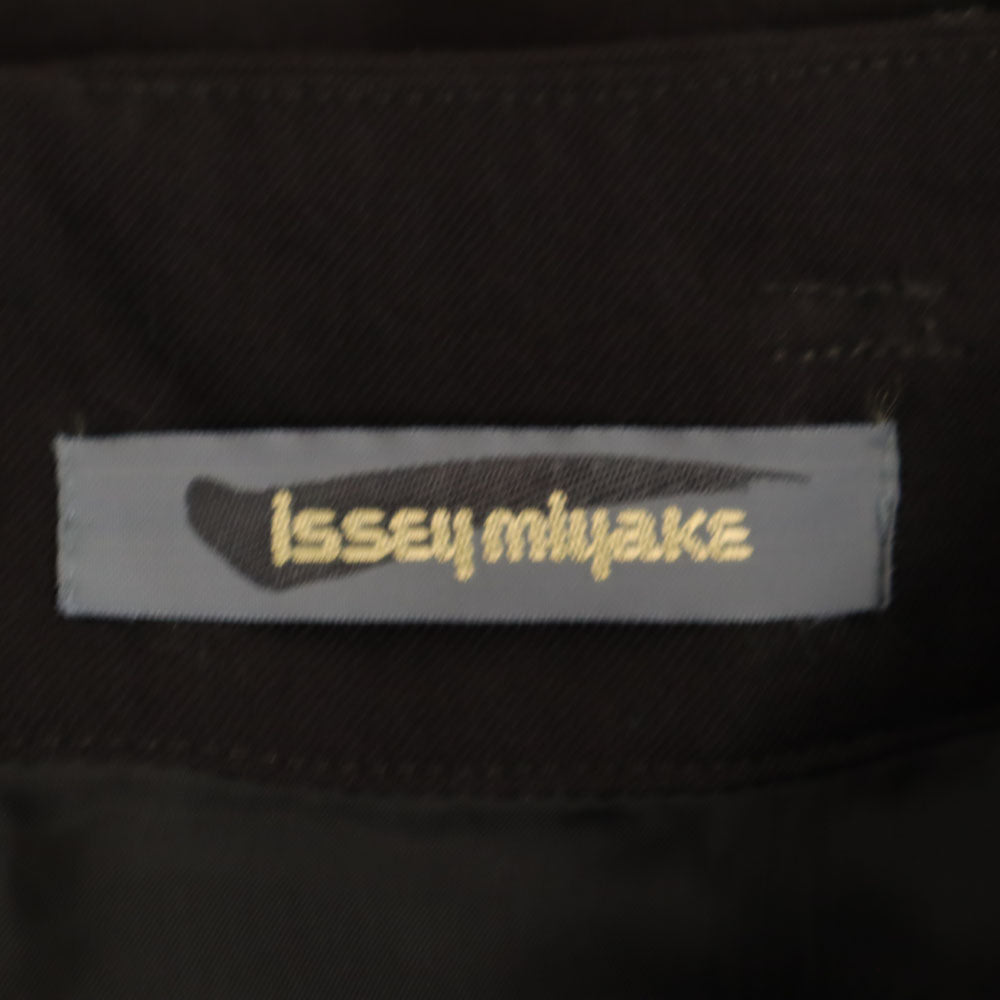 ISSEY MIYAKE イッセイミヤケ 80s 日本製 ヴィンテージ 筆タグ ロングスカート M ダークブラウン レディース