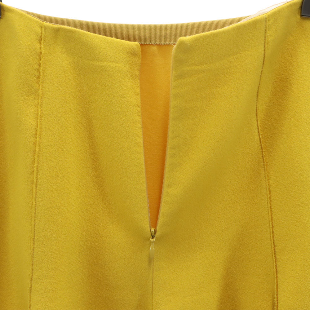 GiAMBATTiSTA VALLi ジャンバティスタヴァリ イタリア製 ミニ丈 フレアスカート 40/XS イエロー レディース