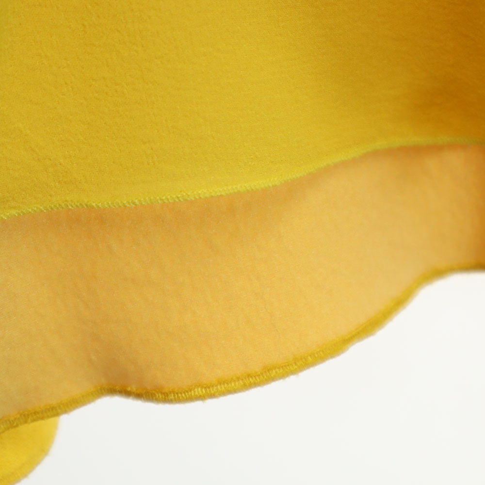 GiAMBATTiSTA VALLi ジャンバティスタヴァリ イタリア製 ミニ丈 フレアスカート 40/XS イエロー レディース