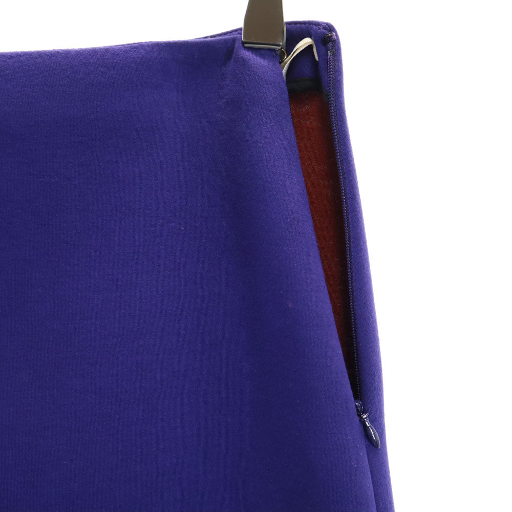 MARNI マルニ イタリア製 ボンディング ミディスカート 40 パープル レディース