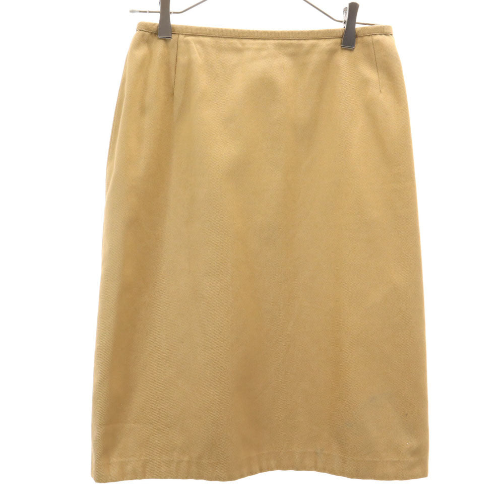 Salvatore Ferragamo サルヴァトーレフェラガモ 90s イタリア製 オールド ミディ丈 タイトスカート 42 ベージュブラウン レディース