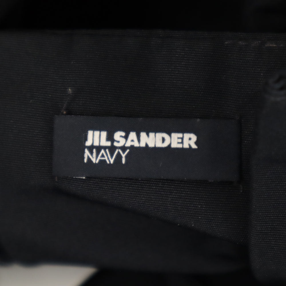 ジルサンダーネイビー イタリア製 膝丈スカート 40 濃紺 JIL SANDER NAVY レディース