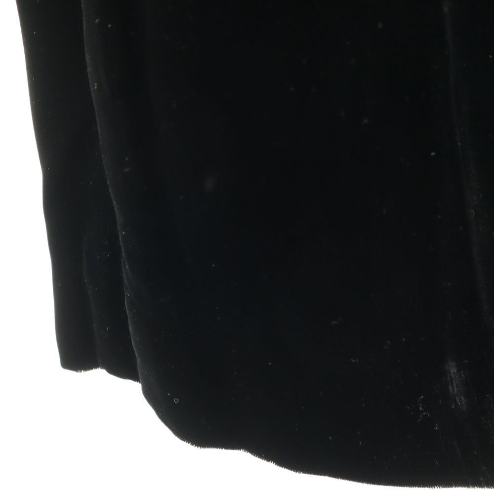 Christian Dior クリスチャンディオール 90s オールド ミモレ丈 ベロア タイトスカート LL ブラック レディース