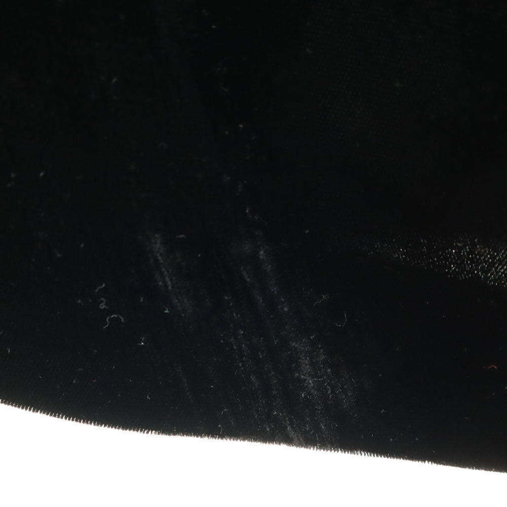 Christian Dior クリスチャンディオール 90s オールド ミモレ丈 ベロア タイトスカート LL ブラック レディース