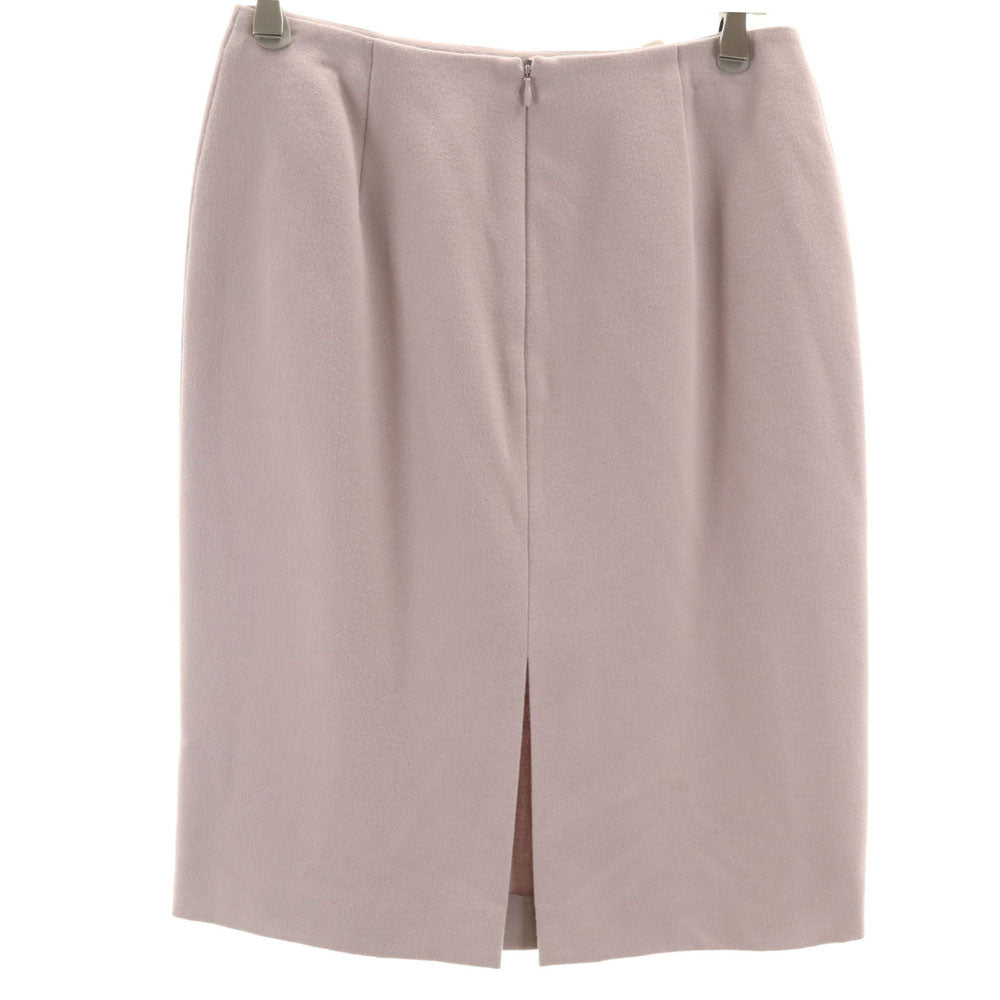 未使用 Emporio Armani エンポリオアルマーニ イタリア製 ミディ丈 タイトスカート 42 グレーパープル レディース