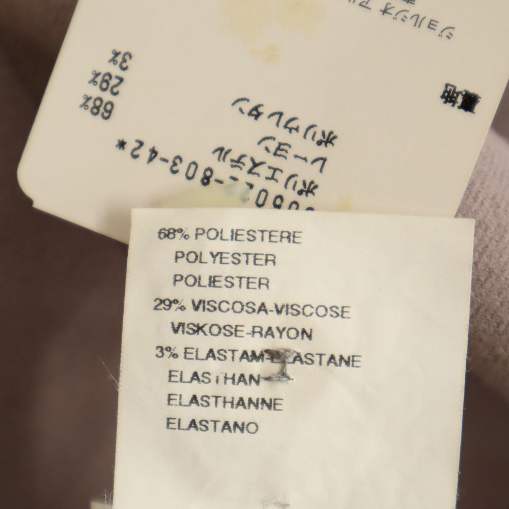 未使用 Emporio Armani エンポリオアルマーニ イタリア製 ミディ丈 タイトスカート 42 グレーパープル レディース