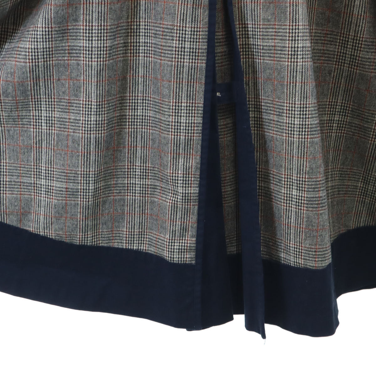 AMERI UNDRESSED アメリ グレンチェック ロングスカート グレージュ レディース