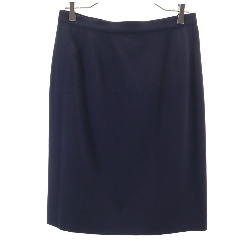 Salvatore Ferragamo サルヴァトーレフェラガモ 90s イタリア製 オールド ミディ丈 タイトスカート 46 濃紺 レディース