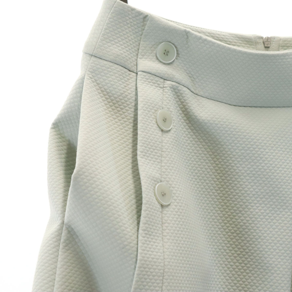 FOXEY フォクシー 日本製 ミディスカート 38 ミントグリーン レディース