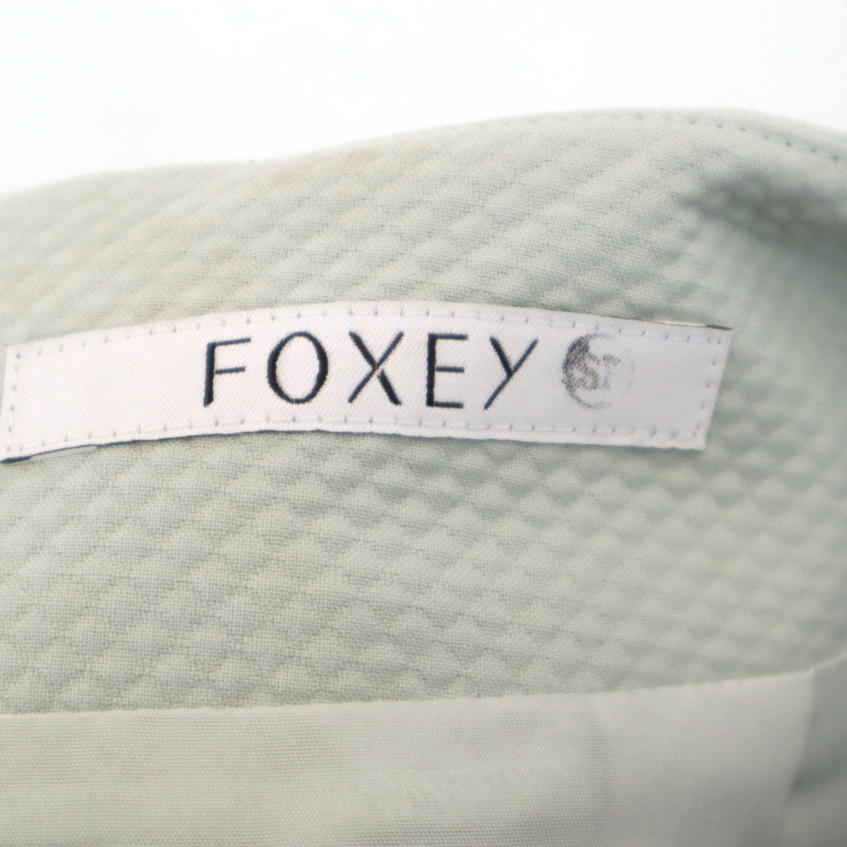 FOXEY フォクシー 日本製 ミディスカート 38 ミントグリーン レディース