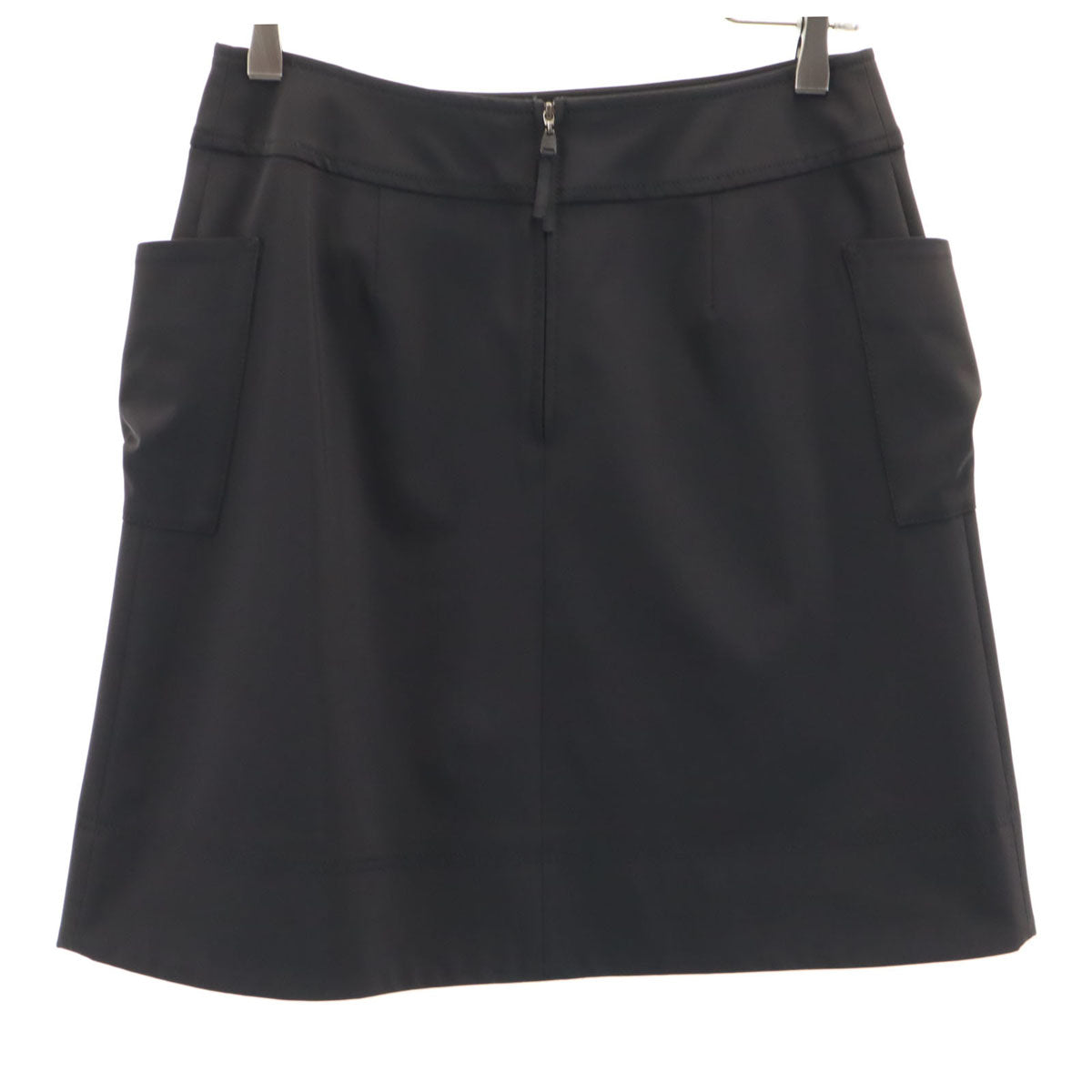 FOXEY NEW YORK フォクシーニューヨーク 日本製 ミディ丈 ラップスカート 40 ブラック レディース