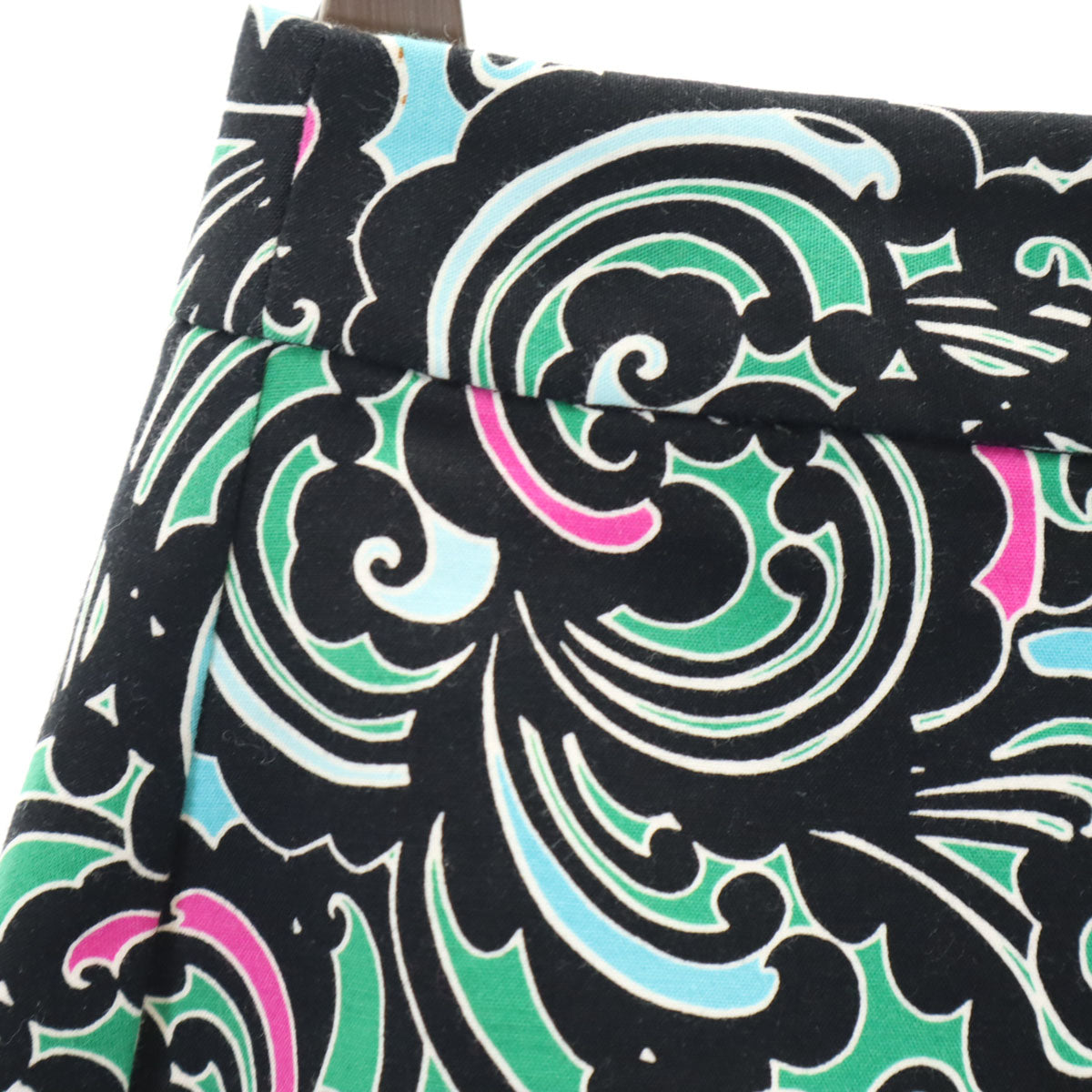 Banana Republic バナナリパブリック 総柄 ミニ丈 タイトスカート 0 ブラック レディース