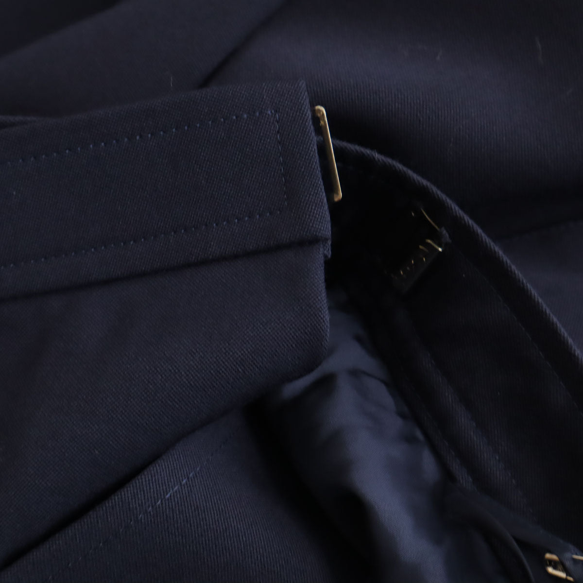 YVES SAINT LAURENT イヴサンローラン 90s オールド ロング丈 ラップスカート L ネイビー レディース