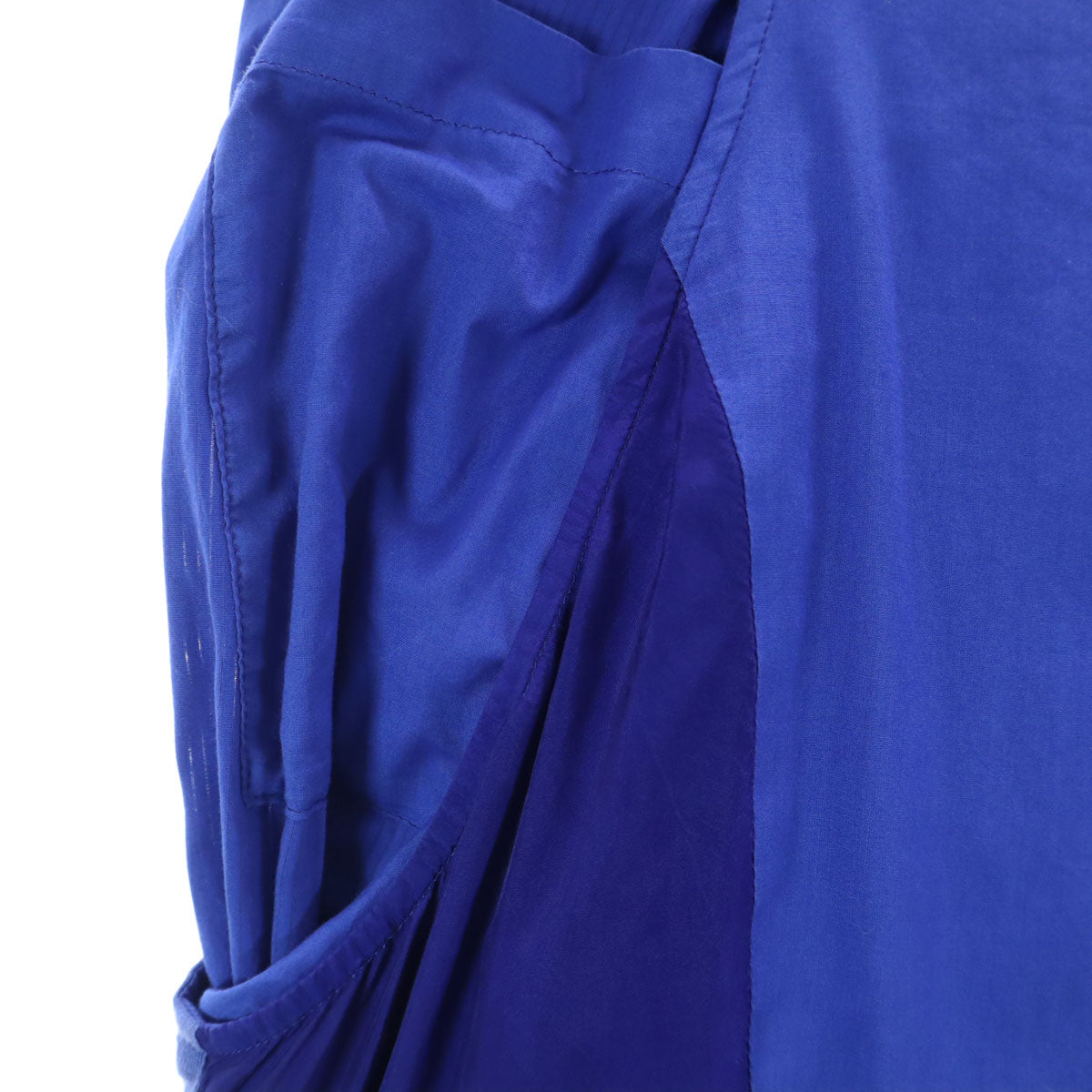 Y's ワイズ パッチワーク サルエルパンツ 2 青紫 ヨウジヤマモト レディース