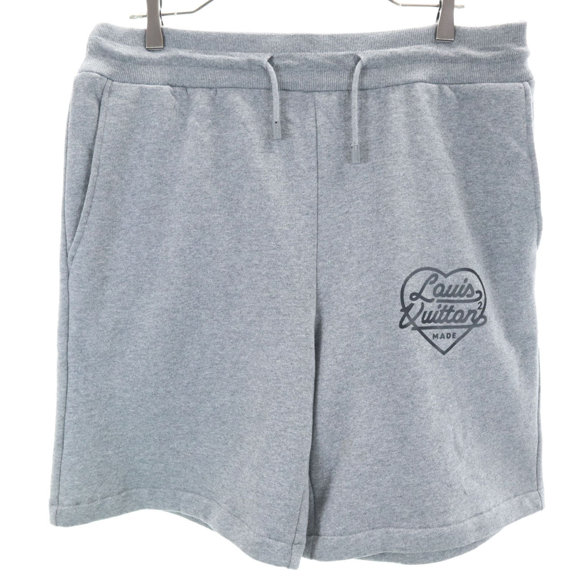 LOUIS VUITTON ルイヴィトン 22SS ニゴ コラボ スウェット ショートパンツ L グレー X NIGO 裏起毛 メンズ