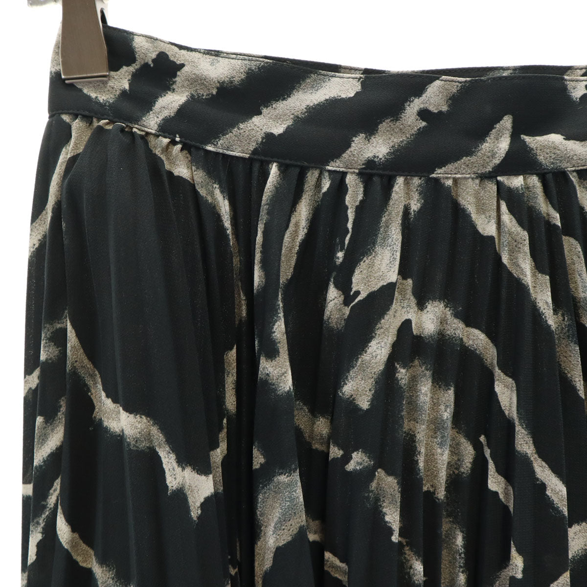 KENZO ケンゾー 90s フランス製 オールド ミディ丈 プリーツスカート 38 黒系 レディース