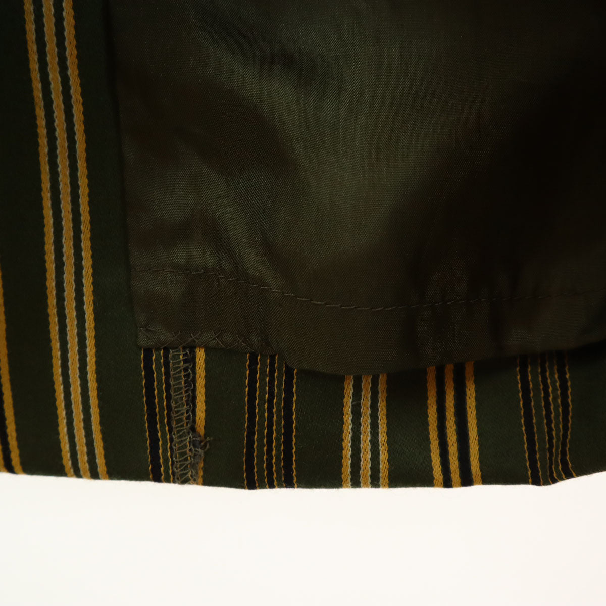 KENZO ケンゾー 90s ウール100％ フランス製 オールド ストライプ柄 ミモレ丈 タイトスカート 38 グリーン系 レディース