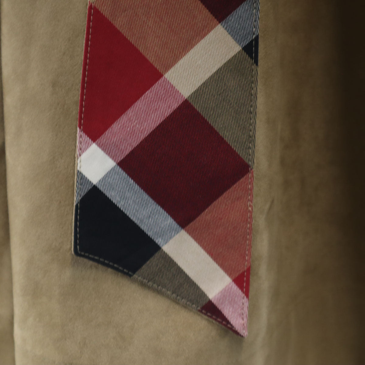 BLUE LABEL CRESTBRIDGE ブルーレーベルクレストブリッジ ミモレ丈 フェイクスエード フレアスカート 38 ベージュ レディース