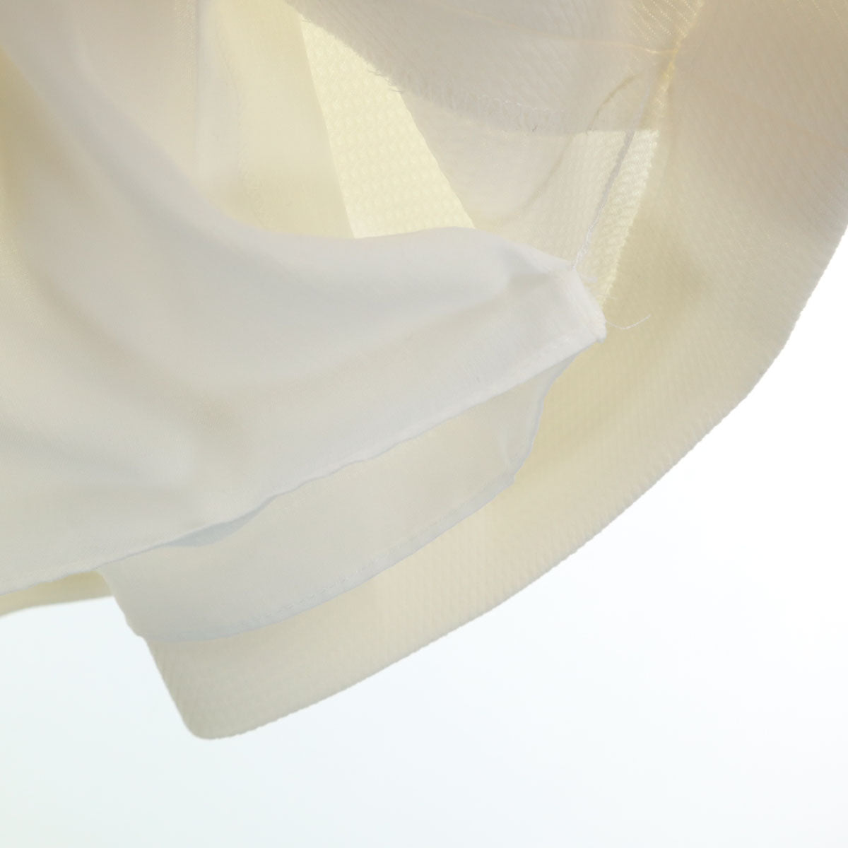 Rene ルネ 日本製 ミニ丈 ボックス プリーツスカート 34 アイボリー レディース