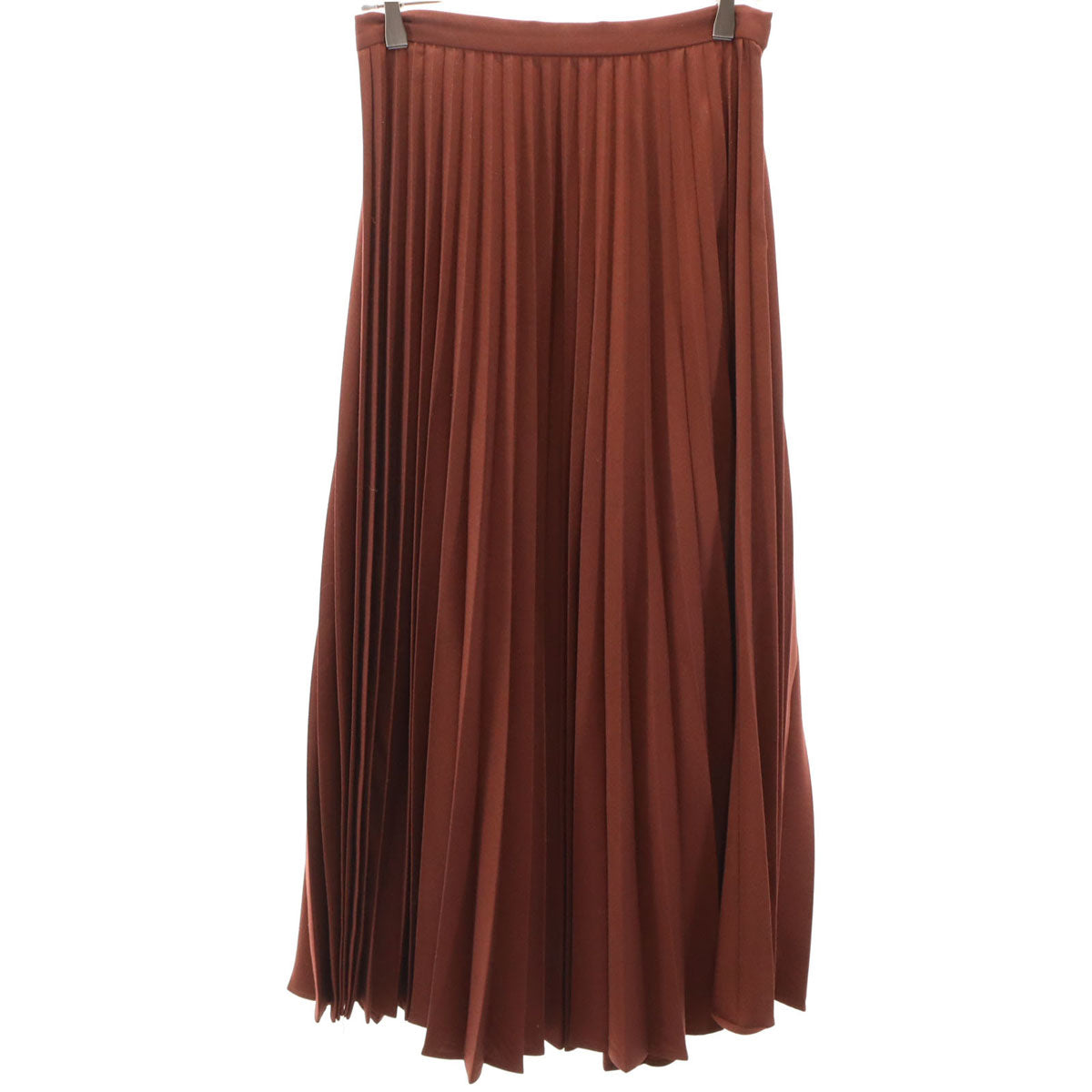 MAISON SPECIAL メゾンスペシャル ロング丈 プリーツスカート 38 赤茶 レディース