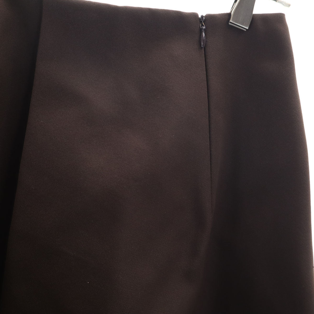 JIL SANDER NAVY ジルサンダーネイビー イタリア製 ミディ丈 プリーツスカート 34 ブラウン フレア レディース