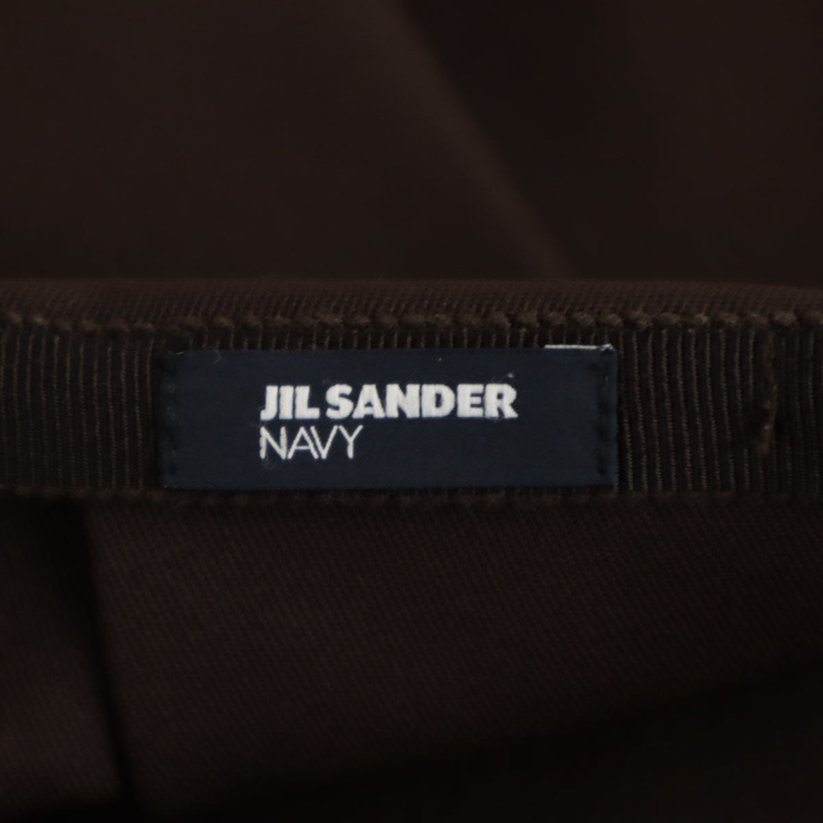JIL SANDER NAVY ジルサンダーネイビー イタリア製 ミディ丈 プリーツスカート 34 ブラウン フレア レディース