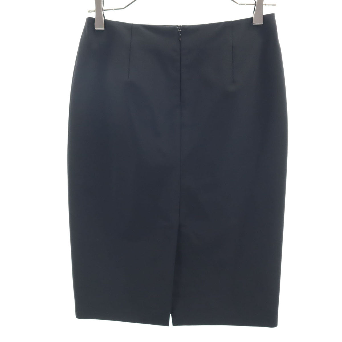 PRADA プラダ イタリア製 ミディ丈 タイトスカート 38 ブラック レディース