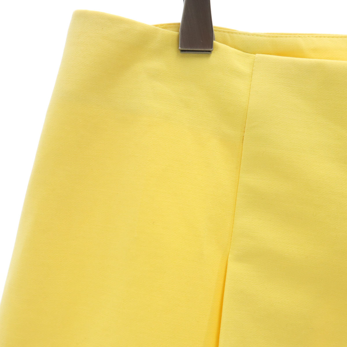 CELINE セリーヌ フランス製 ミディ丈 プリーツスカート 36 イエロー レディース