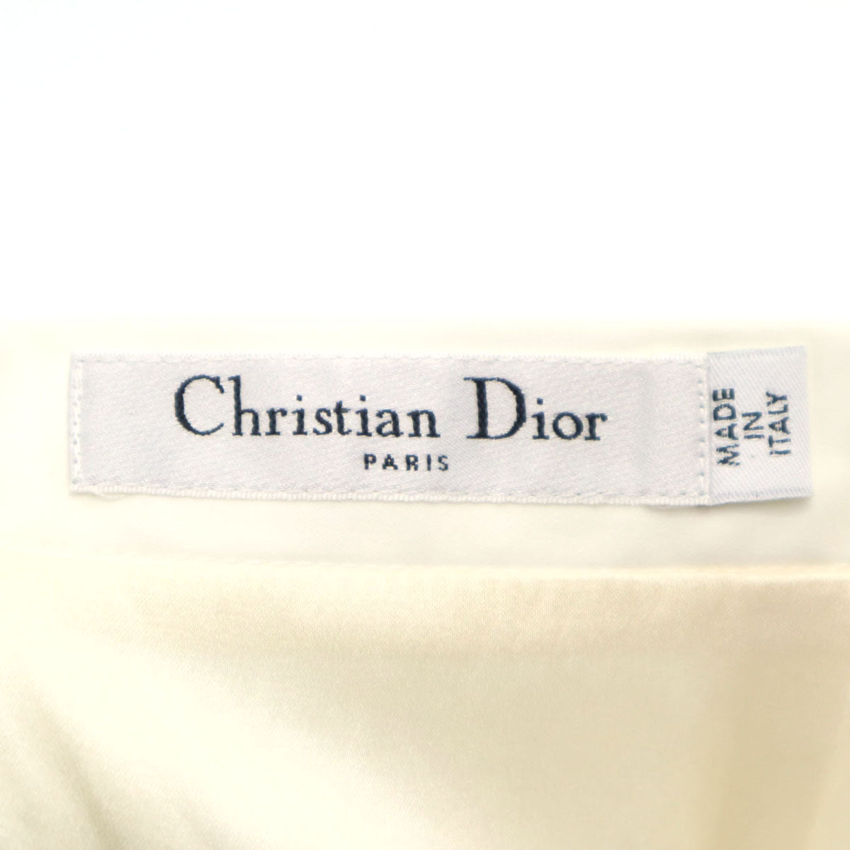 Christian Dior クリスチャンディオール イタリア製 ミニ丈 タイトスカート 42 ホワイト レディース