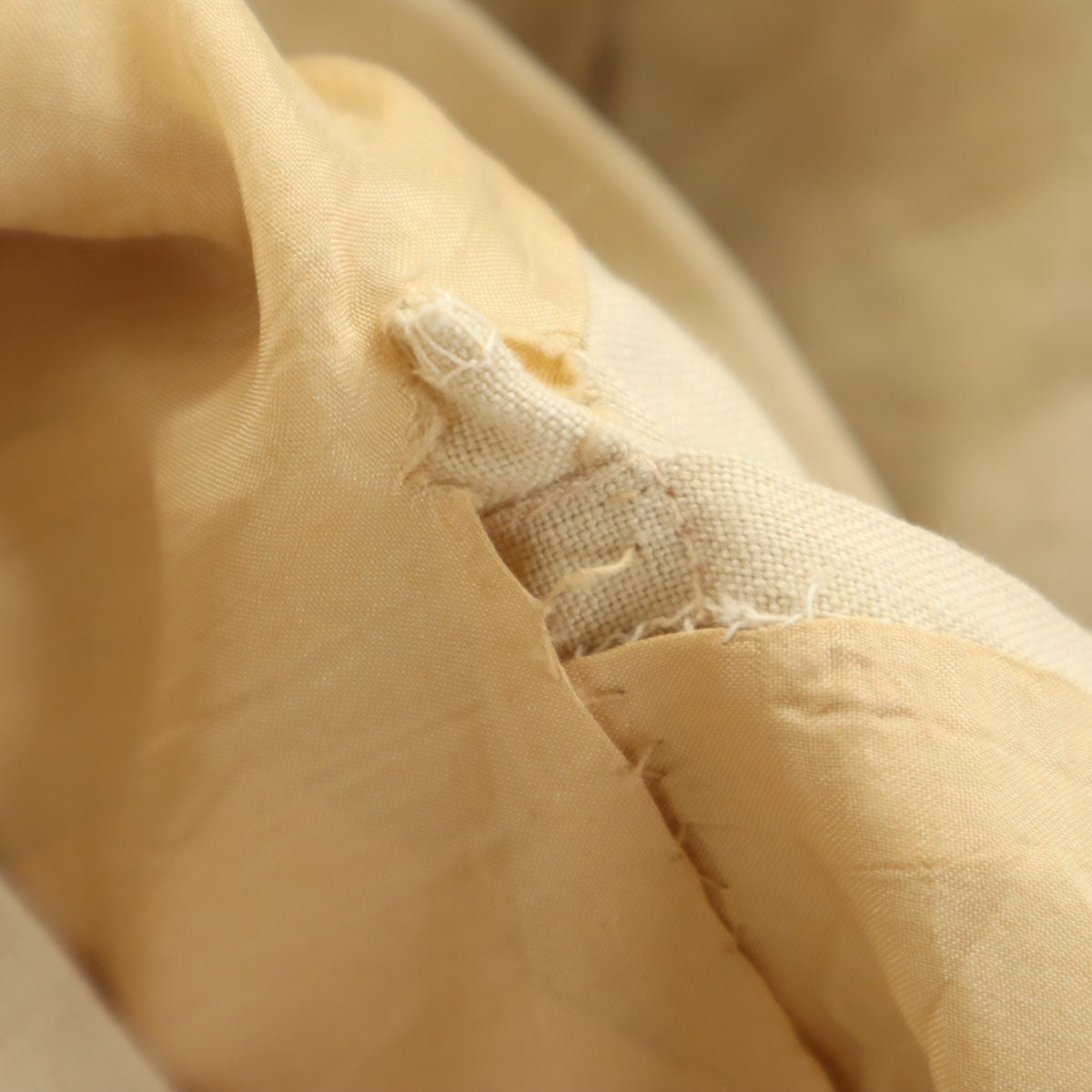 CELINE セリーヌ フランス製 リネン ミディ丈 タイトスカート 38 ベージュ レディース