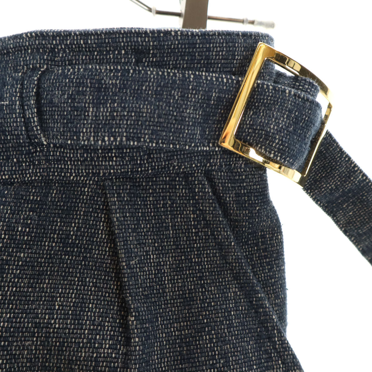 MARNI マルニ イタリア製 リネンブレンド ミニスカート 38 インディゴ レディース