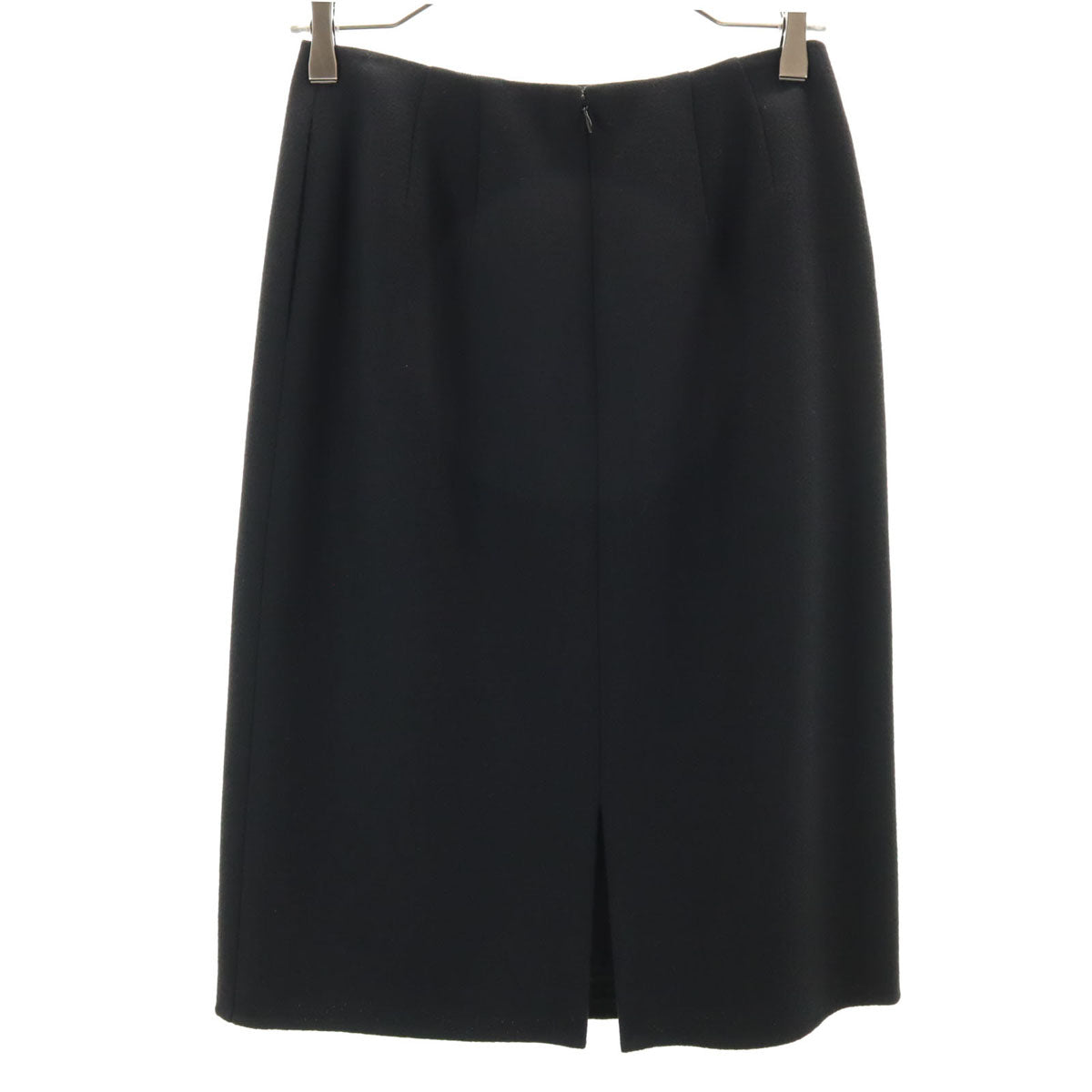 FOXEY BOUTIQUE フォクシー ブティック 日本製 ウール ミディ丈 スカート 42 ブラック レディース