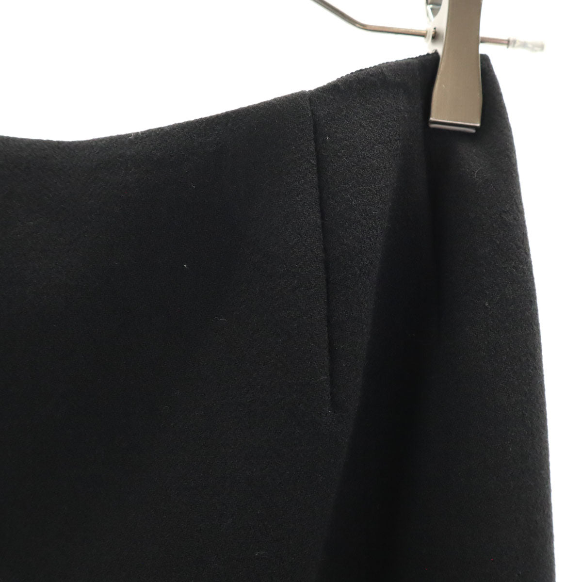 FOXEY BOUTIQUE フォクシー ブティック 日本製 ウール ミディ丈 スカート 42 ブラック レディース