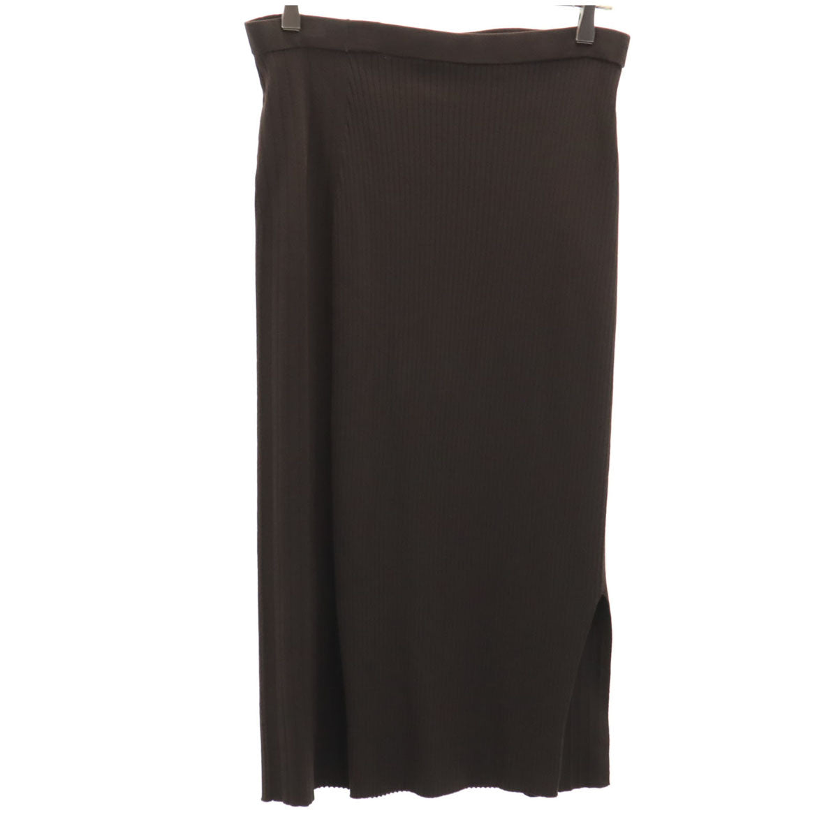 theory セオリー ミモレ丈 リブニット タイトスカート S ブラウン レディース