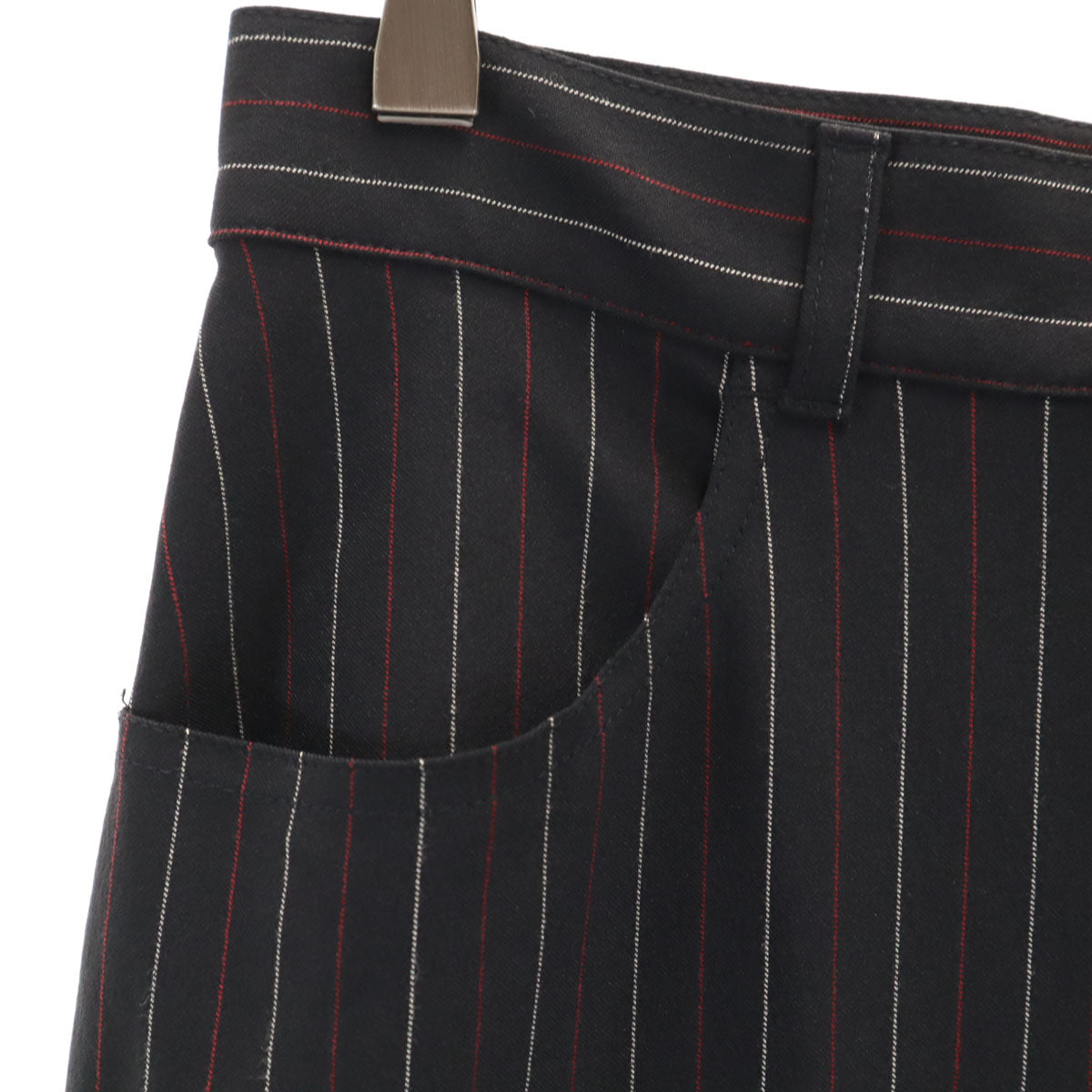 FENDI フェンディ イタリア製 ミモレ丈 ペンシルスカート 38 ブラック 前スリット スチレッチ レディース